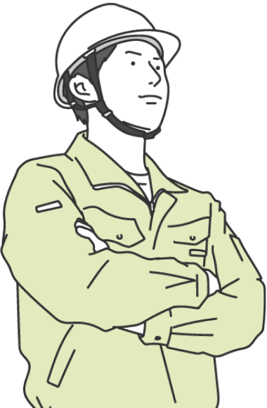 男性作業員のイラスト